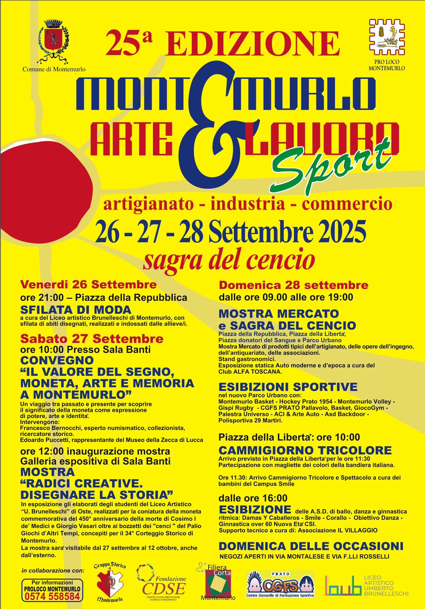 MONTEMURLO ARTE & LAVORO E SPORT 2025